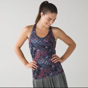 lululemon kanto catch me windy blooms tank top size 8